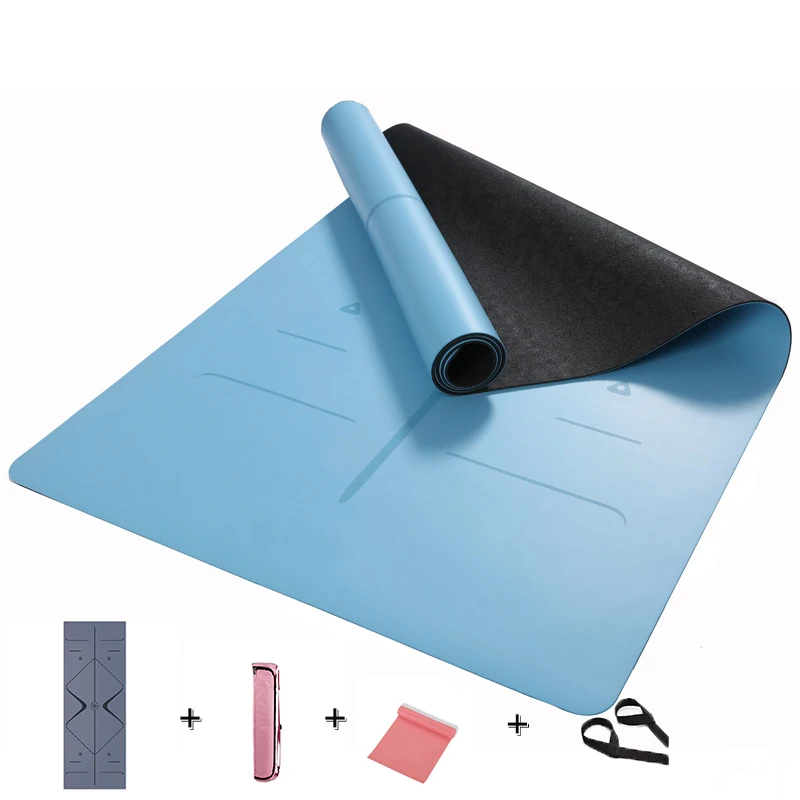 Коврик для йоги из ПУ натурального каучука нескользящий Расширенный