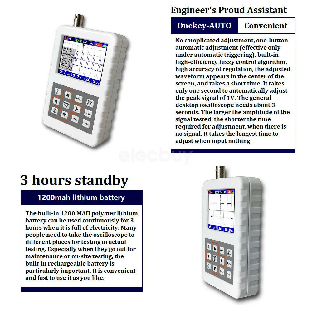 DSO FNIRSI PRO Портативный мини цифровой осциллограф 5 м пропускная способность 20MSps