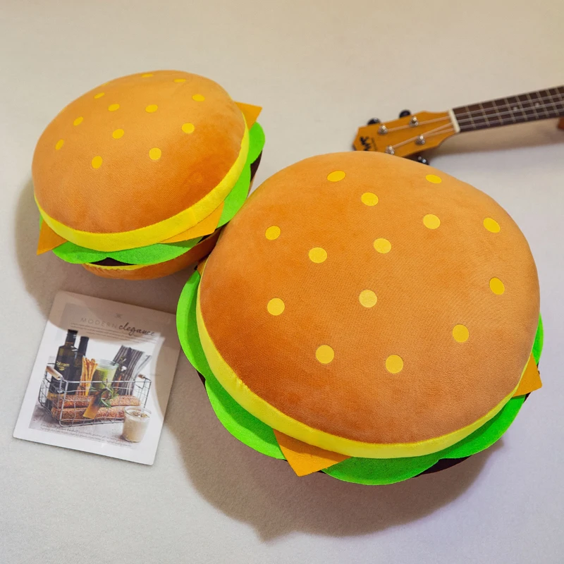 40 см оригинальная подушка для гамбургера плюшевая офиса бургера симпатичная
