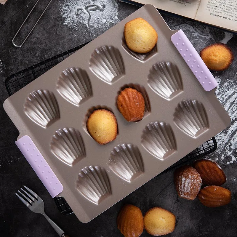 Bakerdream 12 Cup с антипригарным покрытием Мадлен Пан в форме ракушек противень для