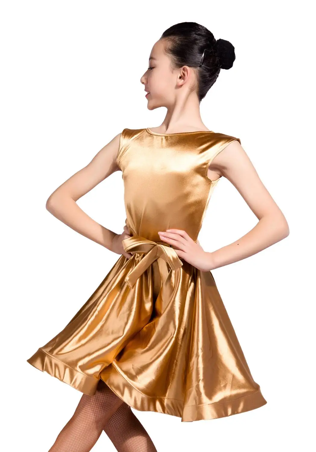 GD3111 детская Латинский танцевальный зал вечерние Танцы профессиональной блеск