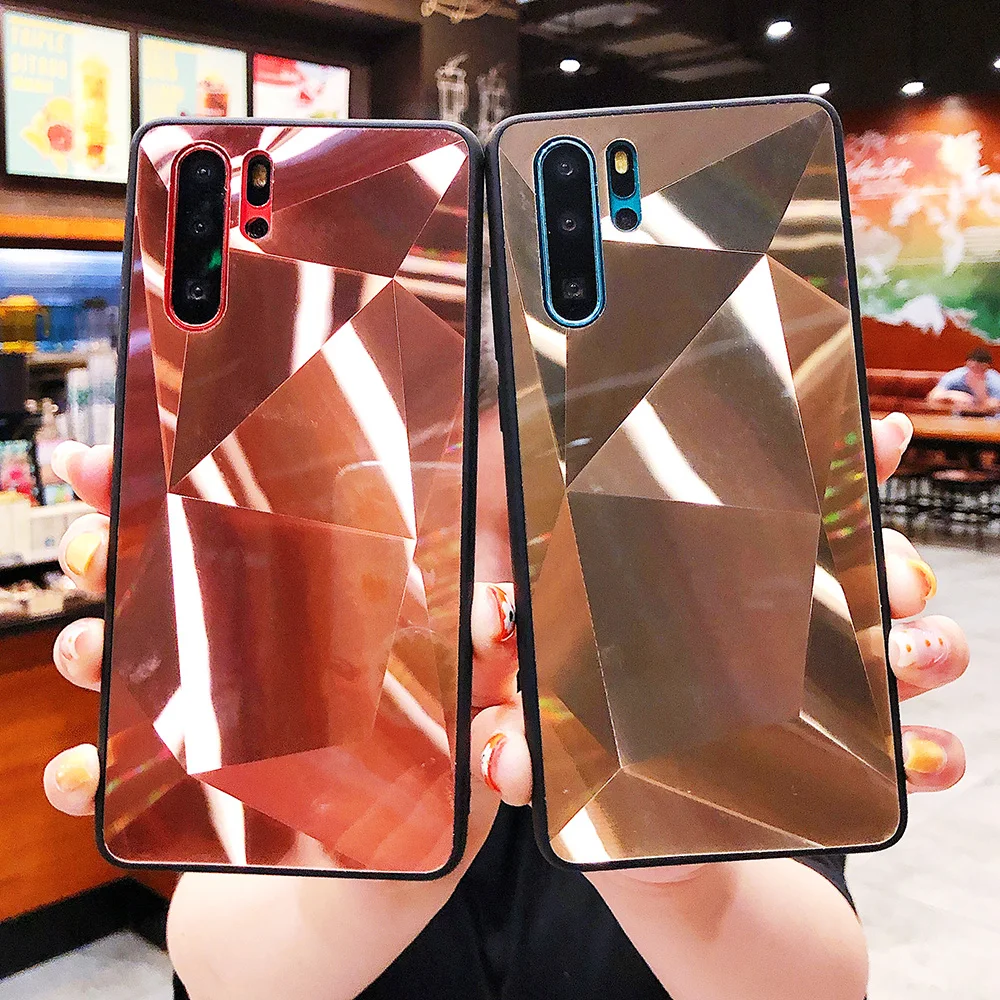 Зеркальный 3D Алмазный чехол для Huawei MATE 10 20 30 P SMART Z P20 P30 Lite Pro Y7 Y9 Y6 Y5 2019 Honor 9X 9 lite 10i 8x