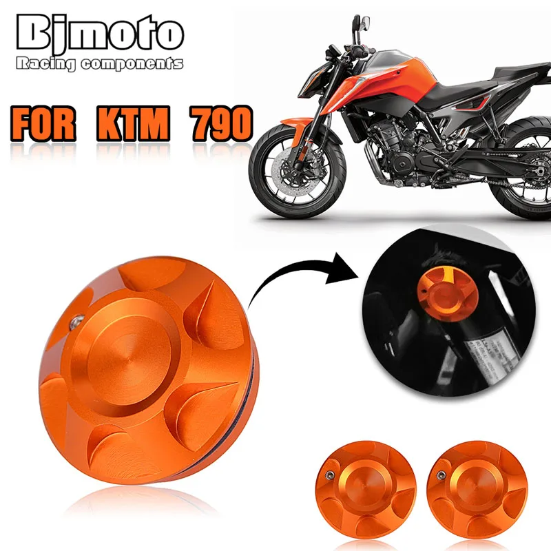 

NEW 2Pcs Frame Hole Cover FOR 790 790 Adventure R S 2019 2020 Motorcycle Frame Hole Cap Plug Frame Insert Cover Orange Black