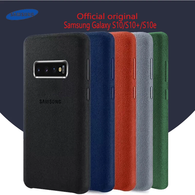 Чехол для Samsung S10 Официальный чехол из натуральной замши samsung s10 plus защитный