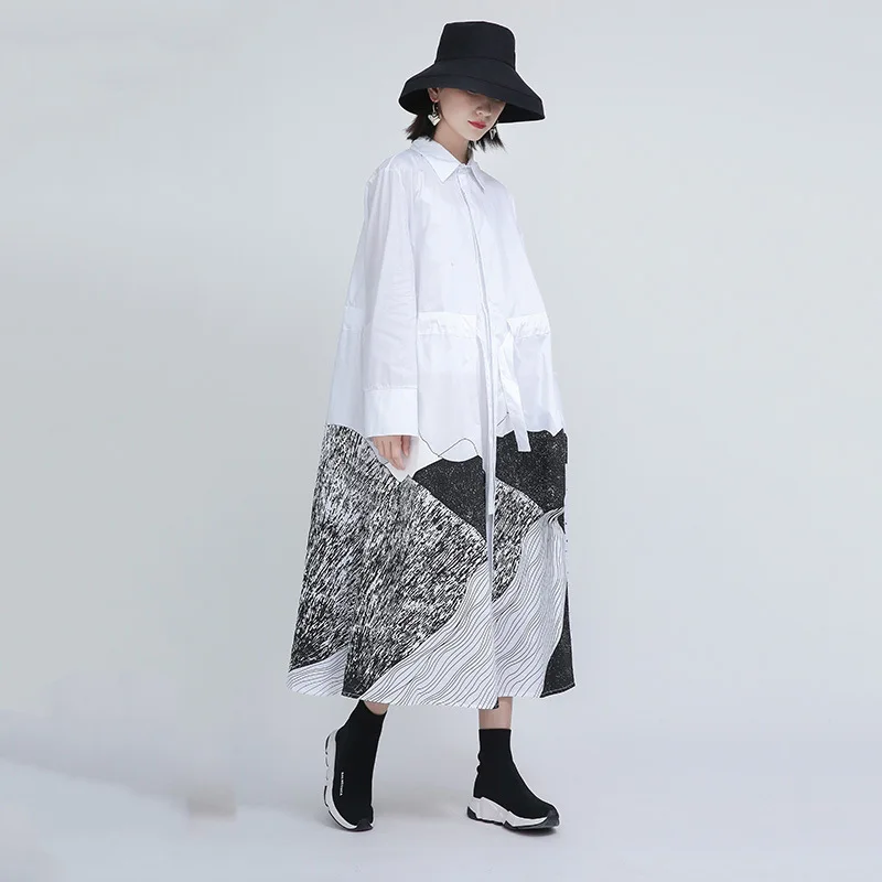 

2021 New Women's Fashion Slimming Dress Printed Midi Dress