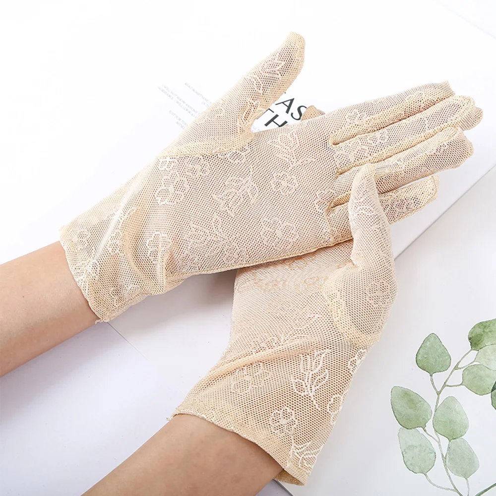 

New Mesh Breathable Gloves Outdoor UV-proof Riding Screen Show Party Household Summer Sun Protection Bike Cycling Gloves Guantes