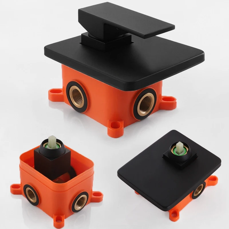 Латунные смесители для душа черный 3 функции душевой контроллер клапан