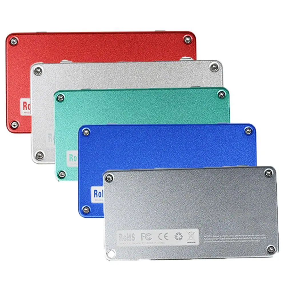 

Handheld Game Console Mini Transparent Metal Shell Game Console Dual Joystick Powkiddy Supports Adding ROM Children's Gifts