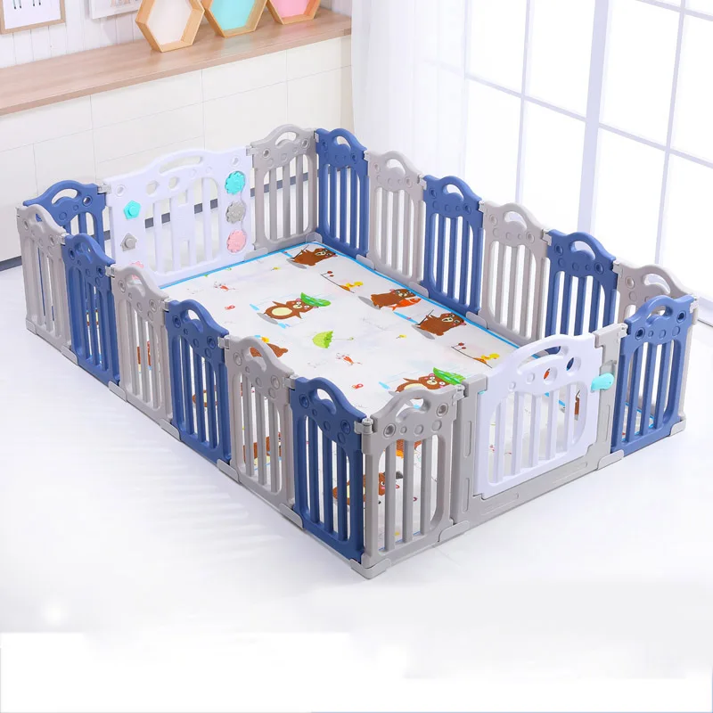 Baby Playpen Children Indoor Playground Kids Game Safety Fence Baby Furniture Ball Pit Pool Baby Barriers for 0~6 Years Old