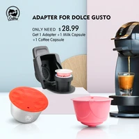 icafilas new upgraded adapter for dolce gusto convert to original nespresso capsule rich crema