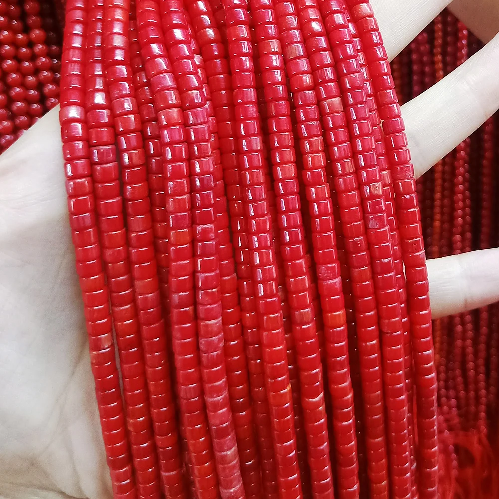 Натуральный камень коралловые бусины обычные россыпью Изоляционные Бусины