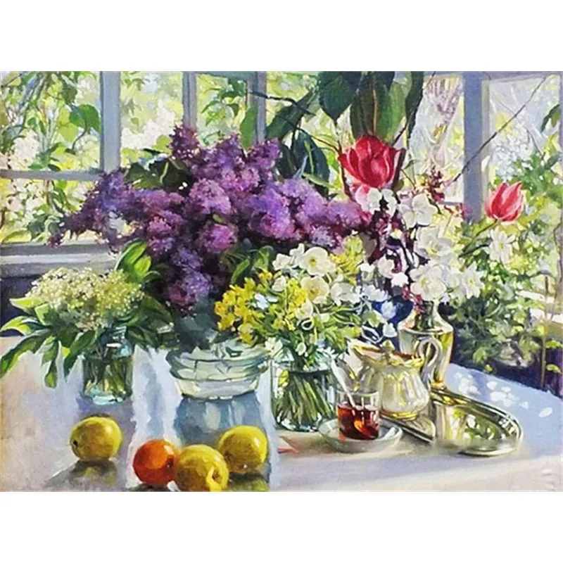 

Полноразмерная алмазная живопись, Цветочная мозаика стразы, картины «сделай сам», 5D алмазная вышивка, ромашки, настенное искусство, Декор