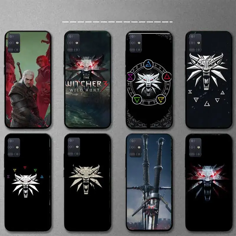 

Hot Game W-Witcher Phone Case For Samsung S21 S30 S10 S9 S8 S7 S6 S5 plus lite ultra edge soft Cover Fundas