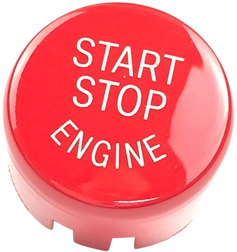 

0.98'' Car Engine Start Stop Button Cover Trim With Off Button (Red)
