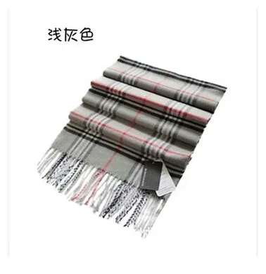 Роскошный дизайнерский клетчатый шарф для мужчин Классический Клетчатый