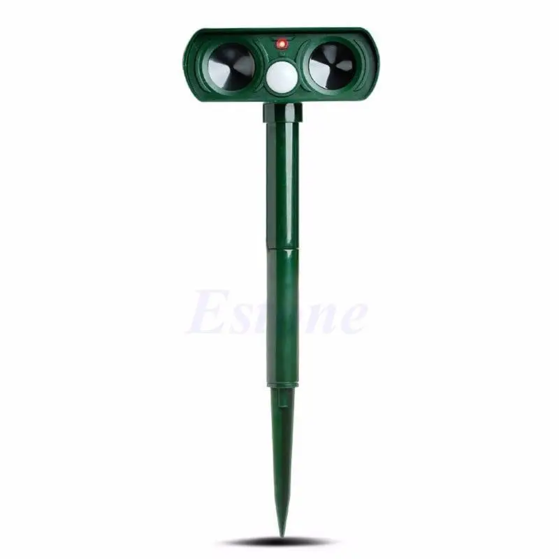 

Solar Power Dual Ultra Sonic Pest Repeller Cat Dog Fox Bird Animal Deterrent New G03 Drop ship