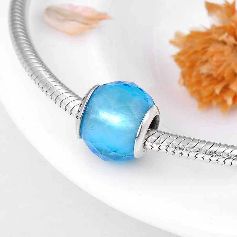 100% Оригинальные искусственные серебряные бусины в виде космоса подходят для