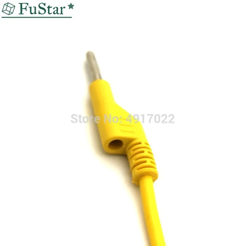 Силиконовый штекер типа банан к крокодиловому зажиму крокодил 1 шт. м 4 мм