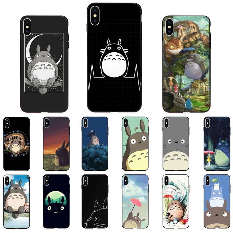 

Studio Ghibli Spirited Away Totoro Phone Case For iphone 12 11 Pro Max Case For iPhone 11 12 mini XS MAX X XR SE2 8 7 Plus Case