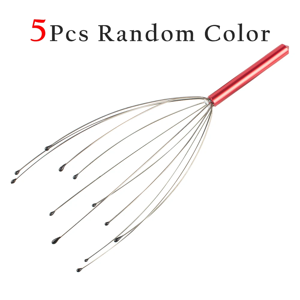 

5 шт., металлический массажер для головы и кожи головы