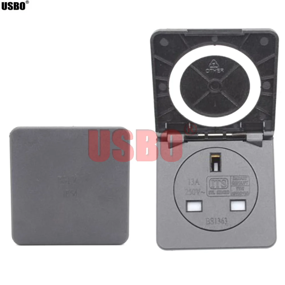 Универсальная черная квадратная крышка британская уличная промышленная