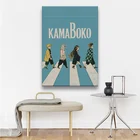 Tanjiro Nezuko Zenitsu Inosuke Kimetsu no Yaiba настенное искусство холст украшение плакат печать для гостиной дома