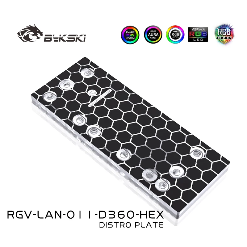 Kaufen BYKSKI Acryl Bord Wasser Kanal Lösung Verwenden Für LIAN LI O11 Dynamische Fall Für CPU Und GPU Block / 3PIN RGB / Combo DDC Pumpe