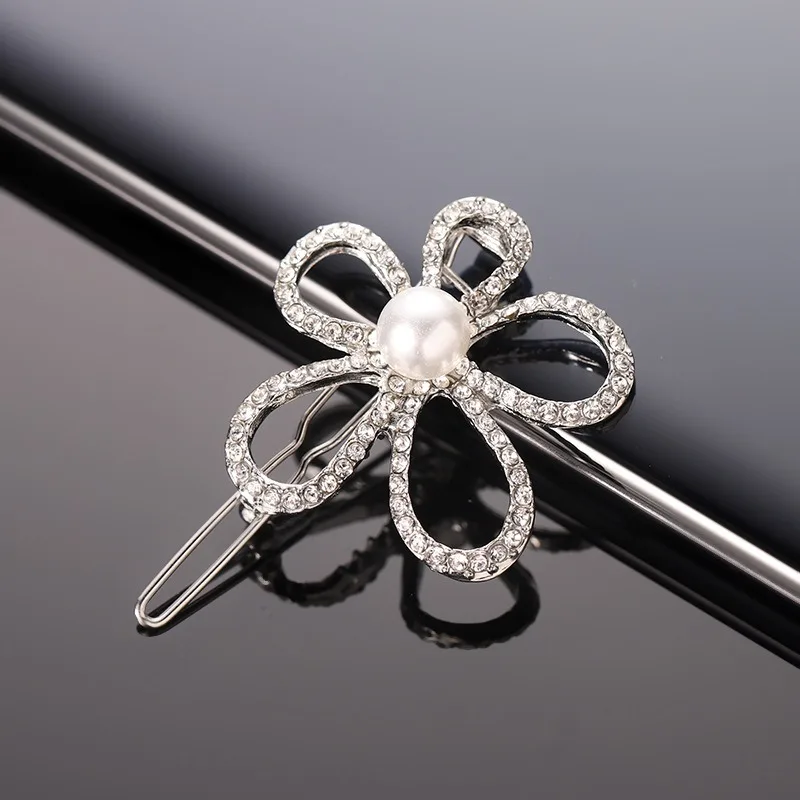 

Vintage Imitation Pearl Hairpins For Women Girls Gifts Gold Color Hair Clips Crystal Rhinestones Hair Accessories Jewelry
