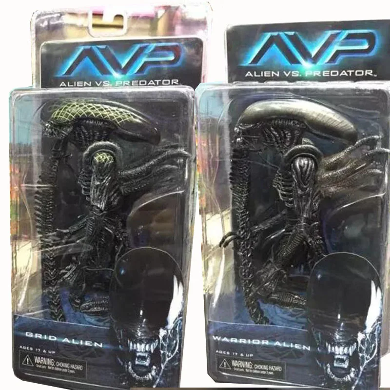 Экшн-фигурка Warrior Alien NECA Grid Xenomorph полупрозрачная Женская Коллекционная модель