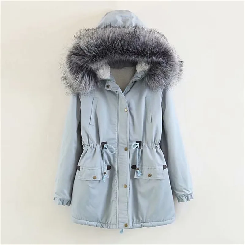 2019 Women's Winter Jacket Women Down Jackets Long Cotton Outerwear Female Coat Hooded With Fur Thick Clothes Ladies | Женская