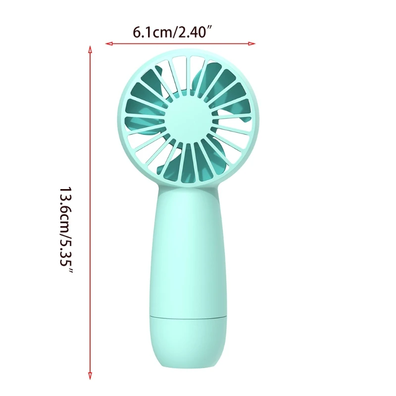

4800mAh Mini Handheld Fan Portable Fan for BBQ Gym Office Room Traveling hiking N0PB