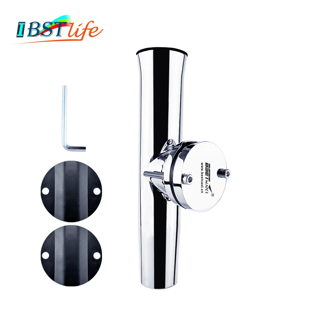 

Stainless Steel 316 Fishing Rod Rack Holder Rest Pole Bracket Support Rail Mount for 1 to 2 inch Rail Marine Boat Accessories