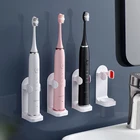 Регулируемый держатель зубной щетки, основание для электрической зубной щетки, силиконовая Нескользящая настенная подставка для щетки, 99%