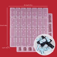 1pcs domino silicone molds divination board games model diy mould crystal epoxy resin mold handmade jewelry accessories making