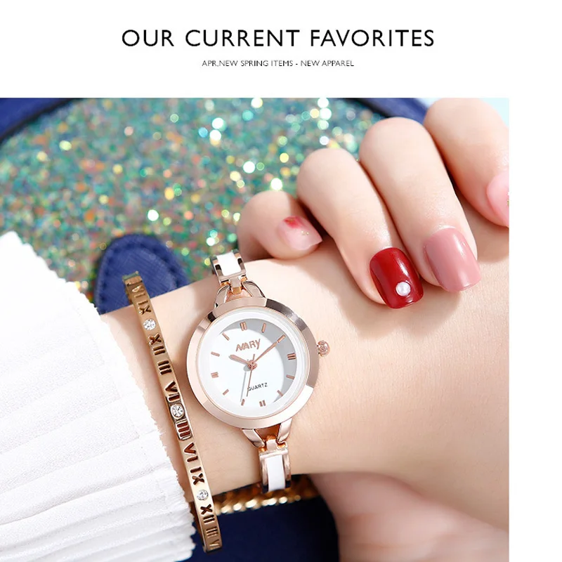 Женские кварцевые часы простой маленький циферблат ювелирное изделие пряжка