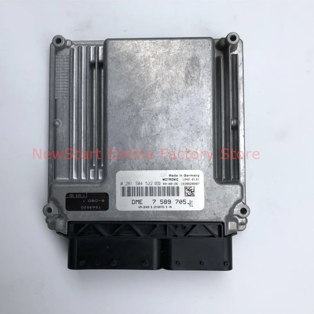 Second hand Used Original  Engine Computer Board ECU 7589705 0261S04522 Fit for BMW- E90 E60 320I N46N