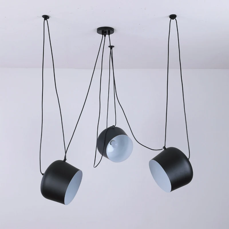 

ZISIZ Variable Design Spider Industrial Pendant Lights for Diving Room/Restaurants Kitchen Pendant Lamps E27 Fixtures LED Lamp