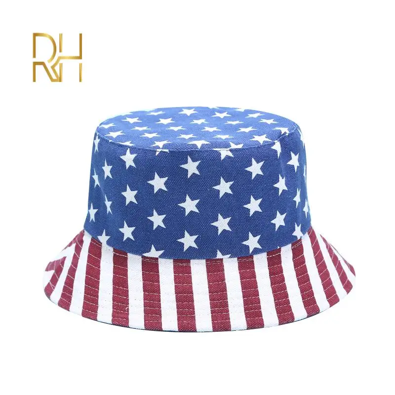 Шапки унисекс двусторонние с принтом американского флага и деревьев США шапки