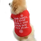 Собака флисовая накидка Рождественский игрушка для собаки в форме одежда свитер на Рождество красный свитер для собаки, для питомца щенок осень-зима; Теплый пуловер; Одежда с вышивкой