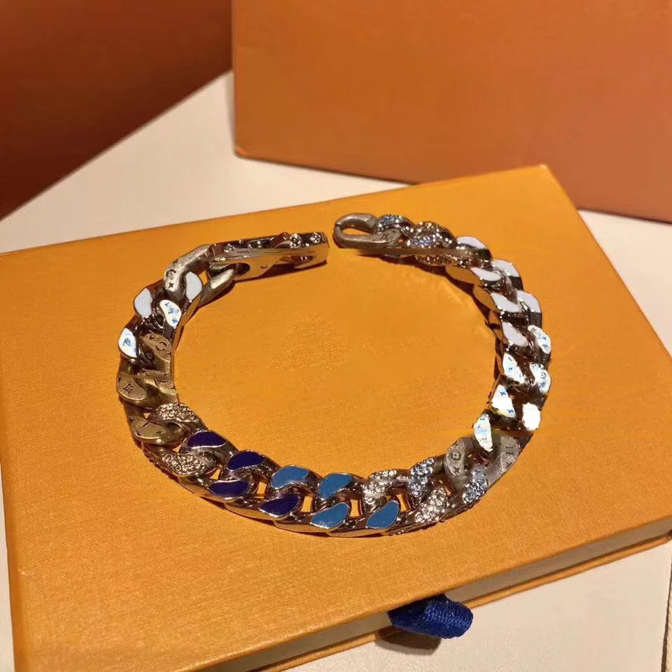 

Bamboo Chain Bracelet Cyberpunk Same Style Hip Hop Trend Couple Colorful Necklace