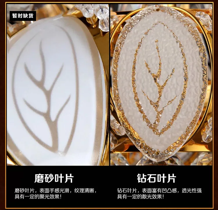 Круглая потолочная лампа для крыльца хрустальная Светодиодная с изображением