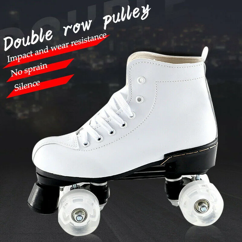 

Горячие Женщины Мужчины скейт снаряжение Мягкие ботинки роликовые коньки Ретро высокий дизайн Крытый открытый светильник кой