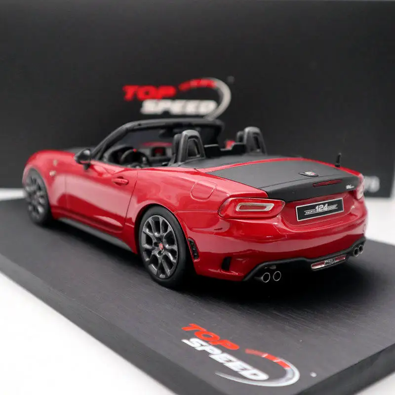 Топ скоростной 1:18 для Abarth 124 Spider Косты Брава 1972 красный TS0078 полимерные модели