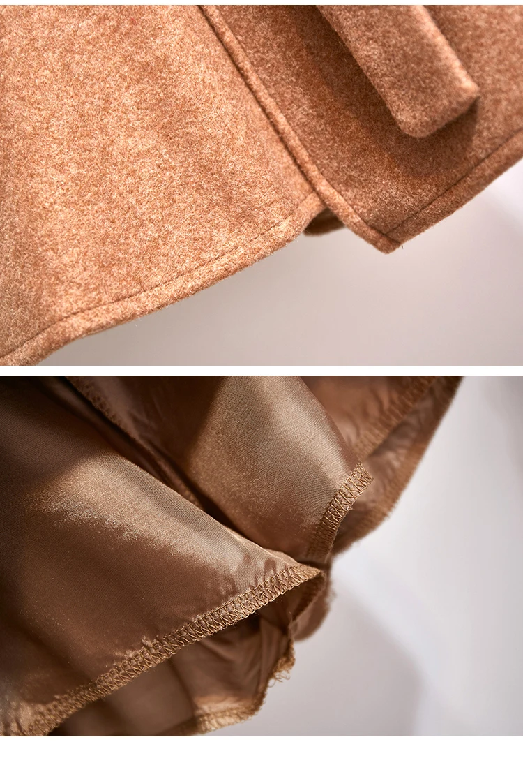 New Winter Pullover Sweater& Woolen Cloth Lantern Sleeve Knitted Top Irregular Skirt Suit With Belt Outfit Casaul Clothes