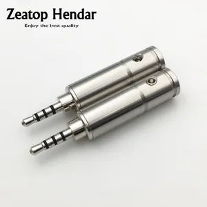 1 шт. HiFi медь с родиевым покрытием 2,5, аудиоразъем 2,5 мм, 4-полюсный штекер для ремонта сделай сам, наушников, припоя, динамика, провода, разъема