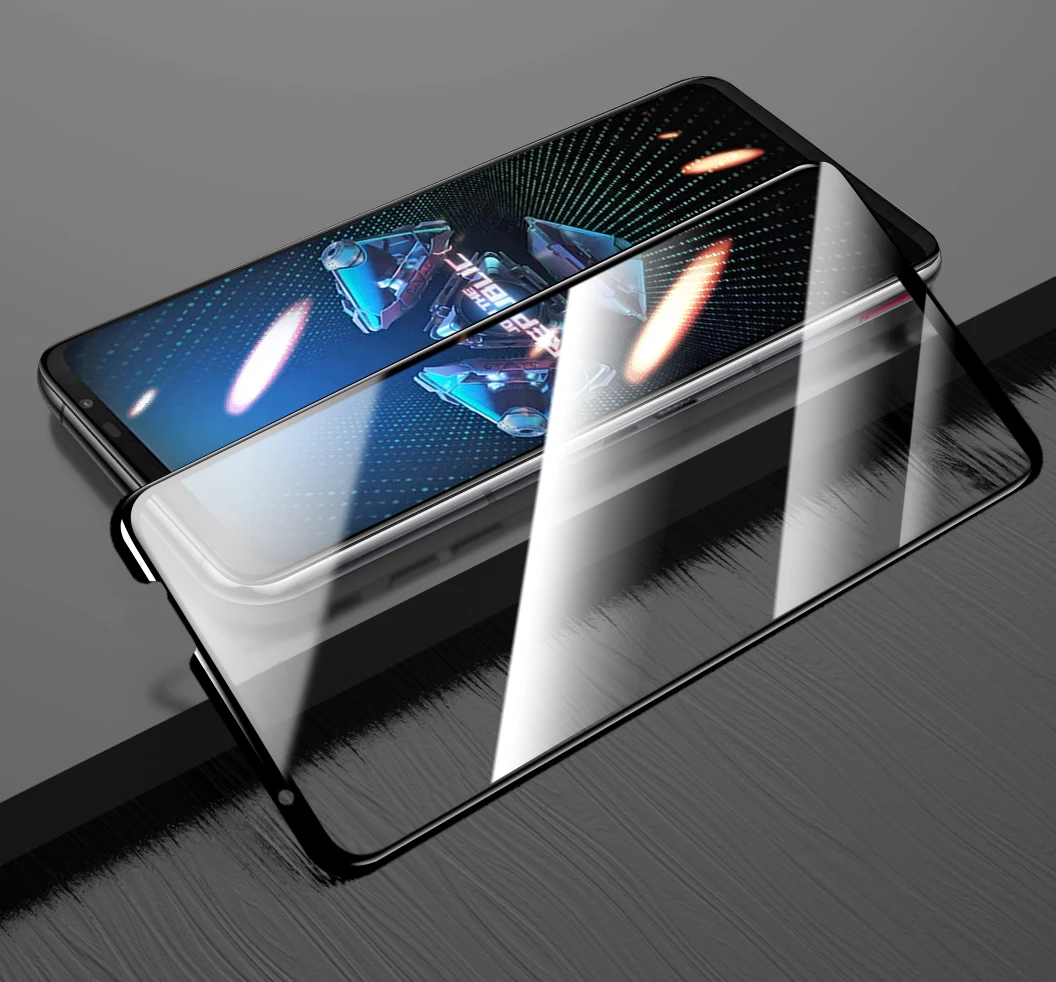 

protective glass for zenfone 7 pro 6 6z 5 8 Flip screen protector tempered film for rog phone 5 3 2 glass ZS670 ZS671KS