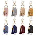 30ml Пустые Портативный для дезинфицирующего средства для рук для автомобильных ключей многоразовая бутылка гель для мытья рук Бутылка для хранения с цепочкой для ключей