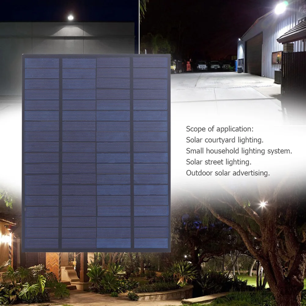 Миниатюрная солнечная панель 18 в 5 Вт для самостоятельной сборки светильников