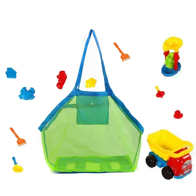 Портативный непромокаемый сетчатый рюкзак для хранения детских игрушек на