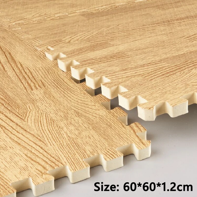 4PCS Imitation Wood Grain Mosaic Mat EVA Foam Puzzle Mats Baby Floor Puzzles Play for Children NON-TOXIC Crawling Rugs | Игрушки и хобби